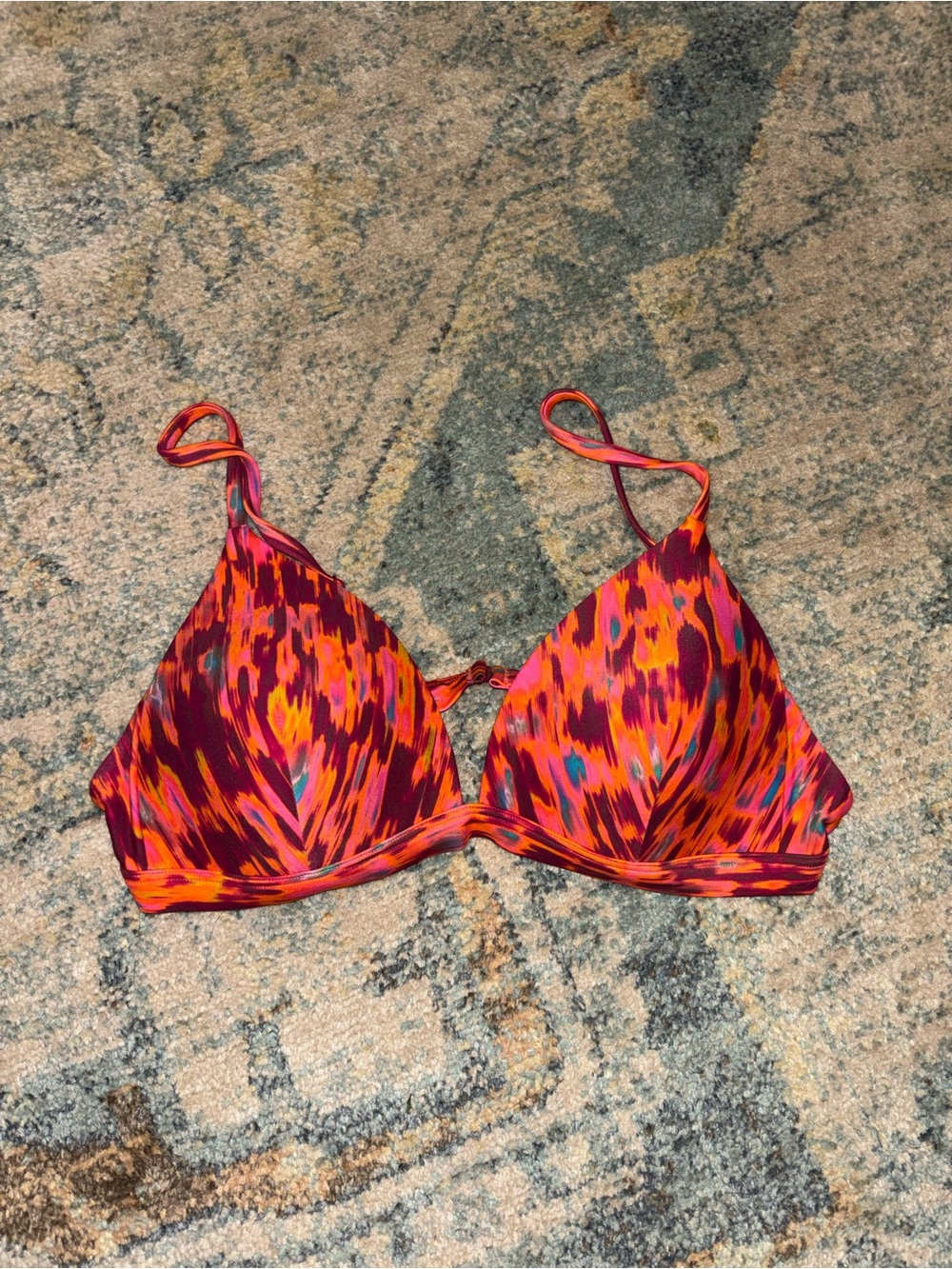 Lululemon Bright Multicolor Triangle Bikini Top